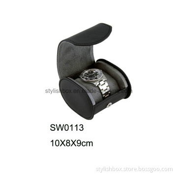 Handmade Black PU Single Watch Box (SW0113)
